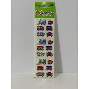 Sandylion Train-Themed Glitter Stickers